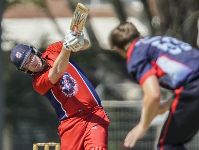 Vic Premier Cricket: Dandenong v Melbourne. Melbourne batsman Cameron White. Picture: Valeriu Campan