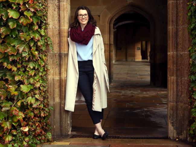 06/06/2018: Engineering student Catherine Priestly at Sydney University. She is pleased that Sydney  University has been in talks with the Ramsey over a new course in Western Civilisation.Pic by James Croucher