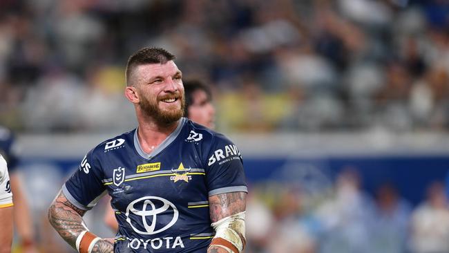 Josh McGuire may have played his last game for the Cowboys, missing out in Round 5 due to injury. Picture: Evan Morgan.