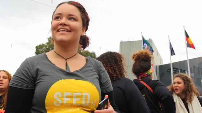 Angel Owen, 23, organising director Seed Indigenous Youth Climate Network. Picture: Supplied