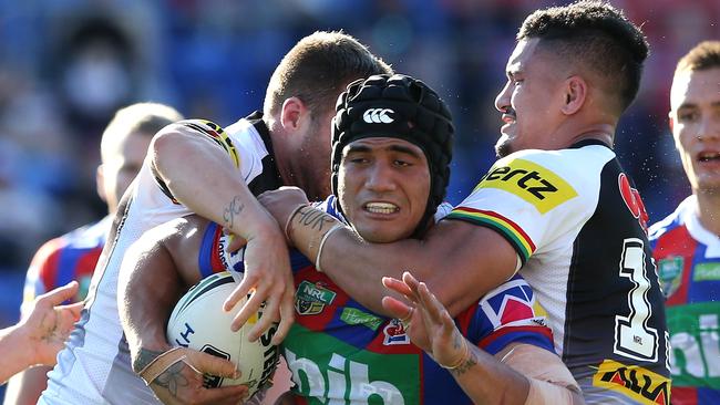 Mata’utia transformed from outside back to rugged backrower. Photo by Ashley Feder/Getty Images.