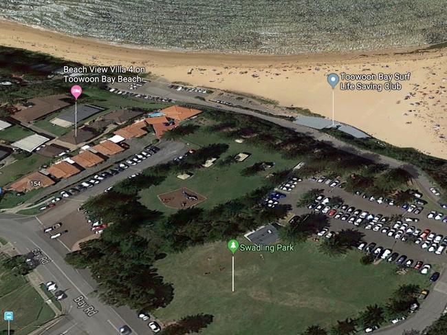 The attack took place at the Toowoon Bay Beach car park.