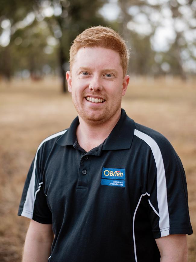 Sam Rofe from O’Brien &amp; Air Conditioning in Bendigo has placed runner up in the sparky competition. Picture: Supplied