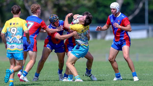 Chase Penna in action for the Northern Rivers Titans against the Newcastle-Maitland Region Knights during round one of the Andrew Johns Cup. Picture: DC Sports Photography.