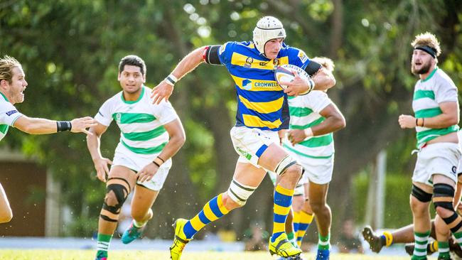 Captain Ben Mowen on the charge for Easts last month. - Picture: Richard Walker