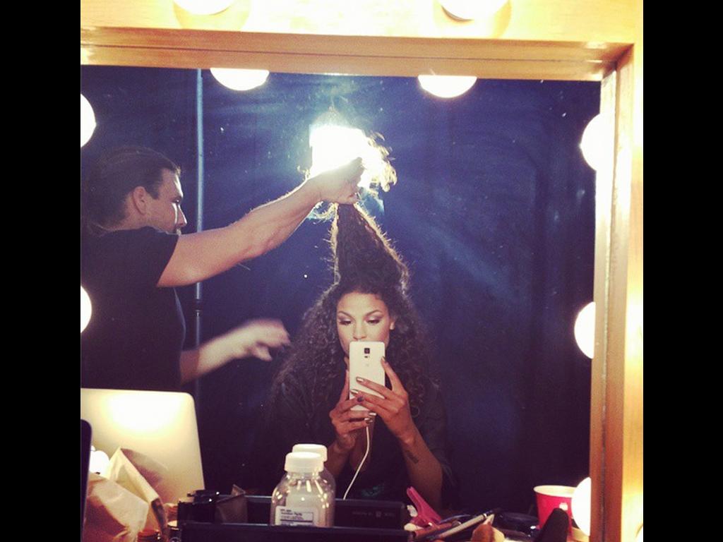 American Music Awards 2014 on social media... Singer Jordin Sparks posts, “Getting ready for the #AMAS.” Picture: Instagram
