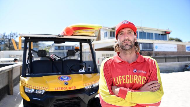 Kings Beach lifeguard Corey Jones. Picture: Patrick Woods.