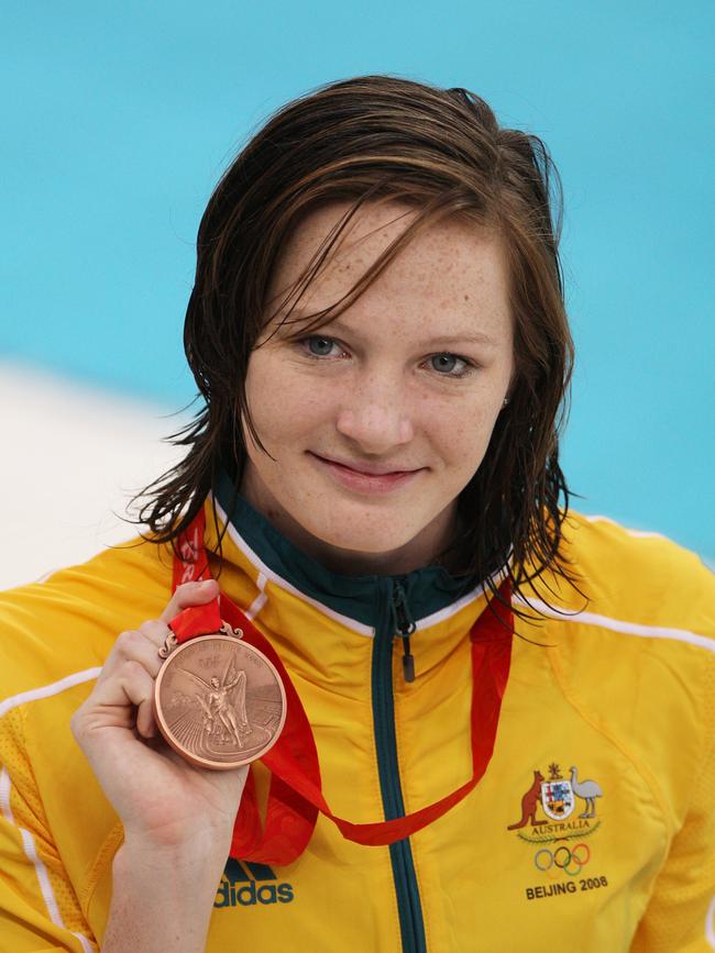 Cate Campbell won an Olympic bronze medal aged just 16 at the Beijing Olympics.