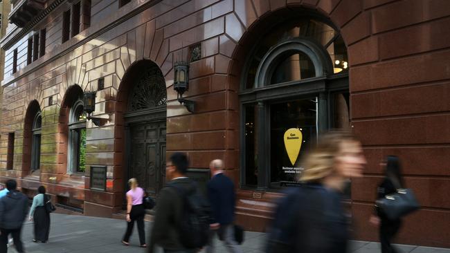 CBA’s branch in Martin Place, Sydney. Picture: Lisa Maree Williams/Getty Images