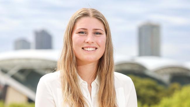 Imogen Smith, 18, hopes to follow in the footsteps of her grandfather as an electrician. Picture: Russell Millard