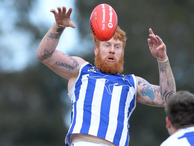 Langwarrin ruckman Matthew Naughton gave his side first use of the ball.