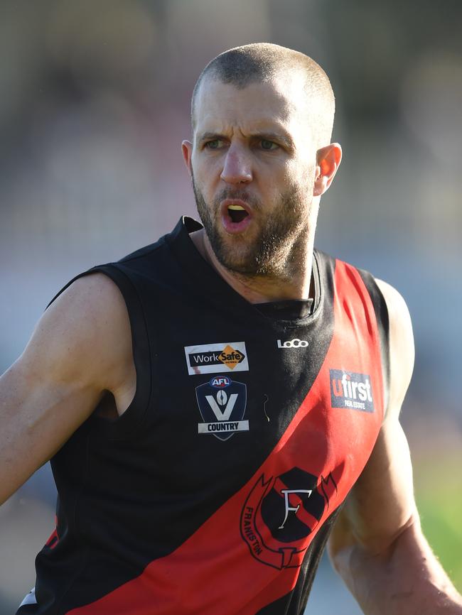 Frankston Bombers playing-coach Beau Muston.