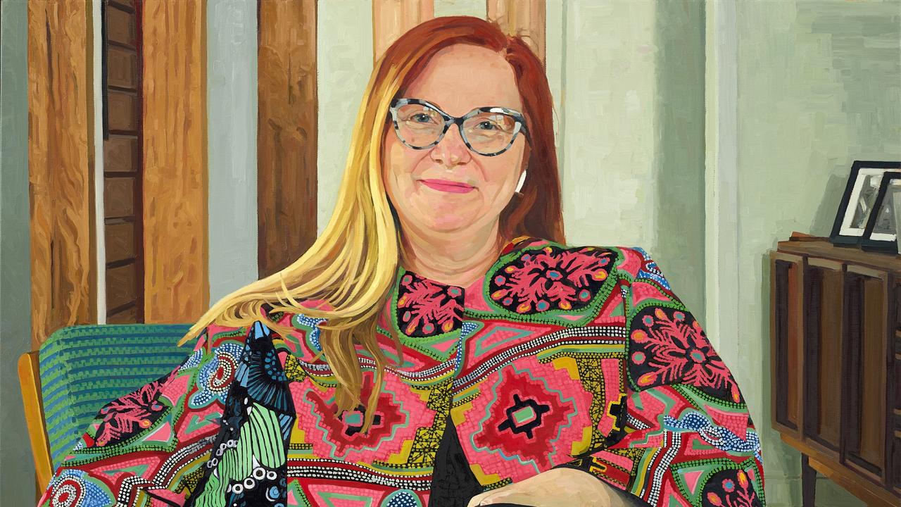 Judith Sinnamon’s 'Katharine Murphy', oil on linen, 104.2 x 134cm. Sitter: Katharine Murphy