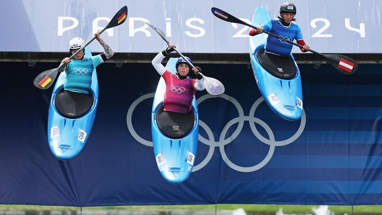 Jessica Fox launching into the water in the Kayak Cross had us on the edge of our seats. (Photo by Francois Nel/Getty Images)