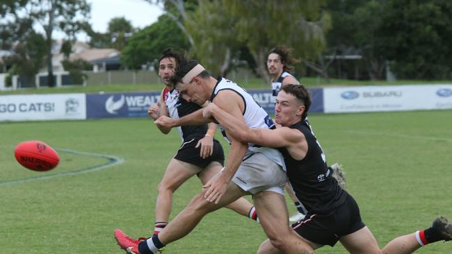 Broadbeach v Morningside in seniors.Pic Mike Batterham