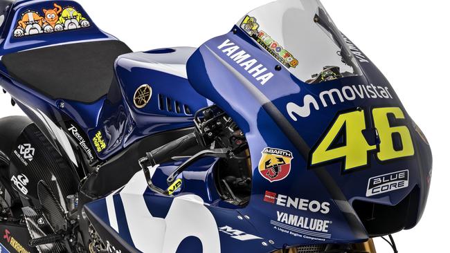 Images of the new Movistar Yamaha MotoGP livery for 2018. Pic: Yamaha