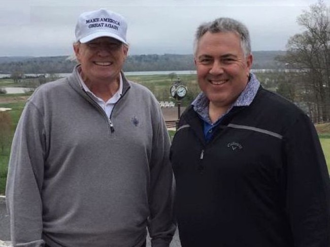 18/04/2018 Australian Ambassador to the US Joe Hockey with US President Donald Trump. Source: ABC