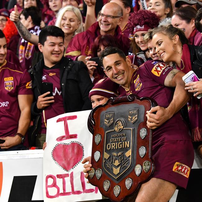 Queensland State of Origin great Billy Slater played 31 games for the Maroons. Picture: AAP Image/Darren England