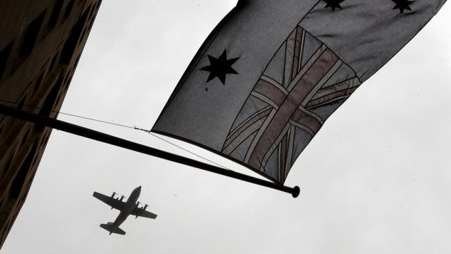 A commemorative service for the RAAF's 88th birthday in Sydney.