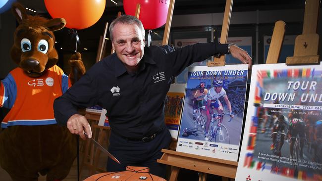 CYCLING - Tour Down Under race routes revealed - Race Director Mike Turtur at today's launch. Picture Sarah Reed