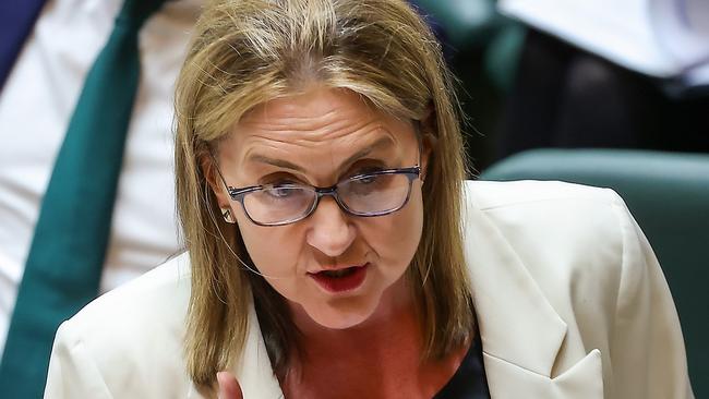 MELBOURNE, AUSTRALIA - NCA NewsWire Photos NOVEMBER 30, 2023 : Victorian Parliament question time during the last sitting day of the year. Premier Jacinta Allan on her feet. Picture: NCA NewsWire / Ian Currie