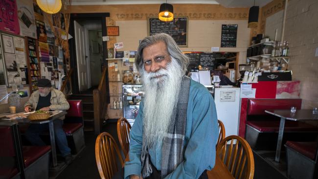 Macquarie Street Foodstore owner Mike Dutta. Picture: Chris Kidd