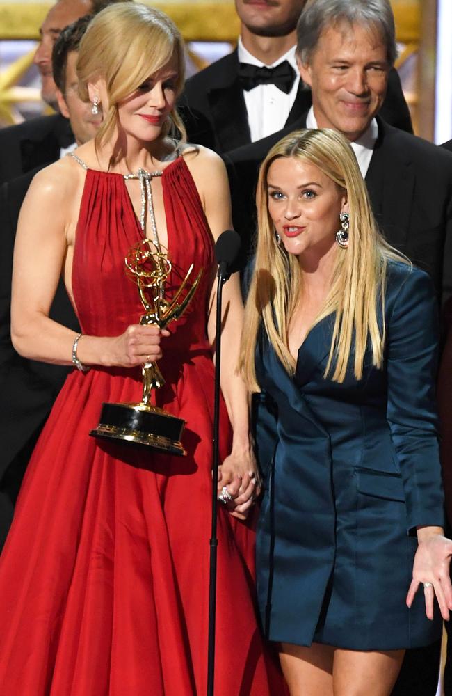 Big Little Lies co-stars and producing partners Nicole Kidman and Reese Witherspoon.