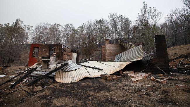 A fire-devastated home in the small community of Wytaliba. Photo: Adam Yip