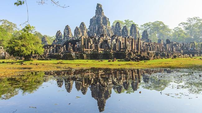 Bayon Temple in Cambodia is one of the two Cambodian landmarks to make the top 10 list. 