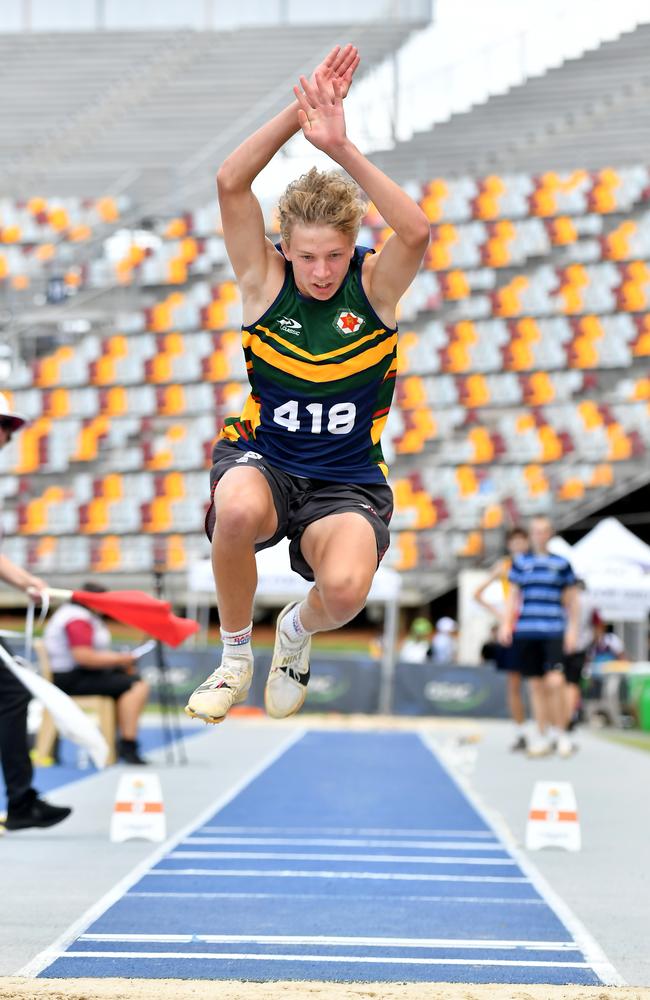 The Queensland All Schools track and field championships at QSAC. Picture, John Gass