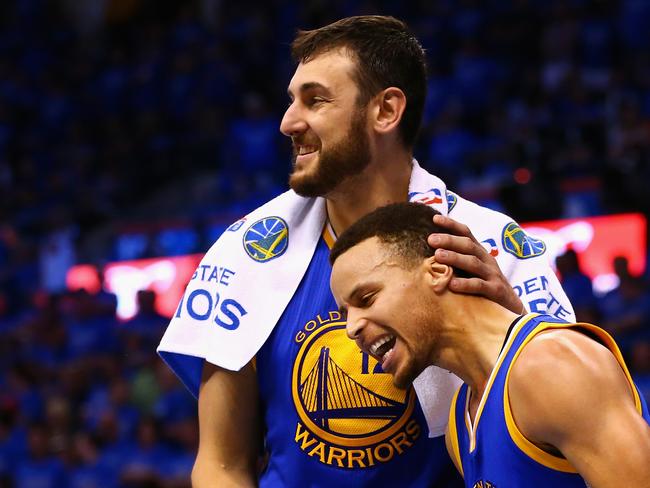 Andrew Bogut won an NBA Championship with Golden State.