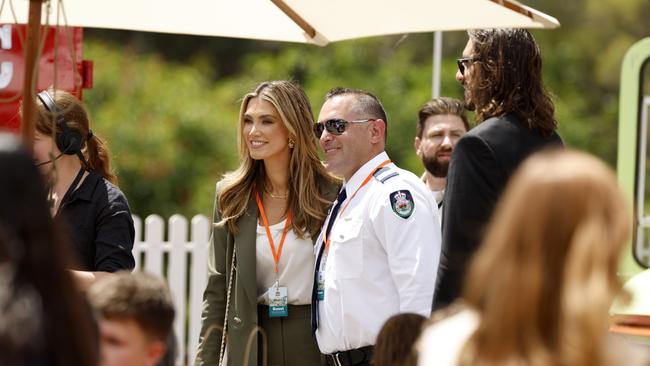 Delta Goodrem was amongst the crowd to meet Charles and Camilla at a BBQ at Parramatta Park hosted by NSW Premier Chris Minns. Picture: Jonathan Ng