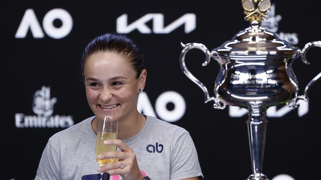 Barty describes herself as a person, not an athlete. Picture: Getty Images