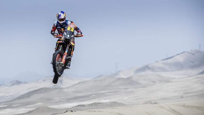 Toby Price during the Dakar Rally. Picture: Supplied