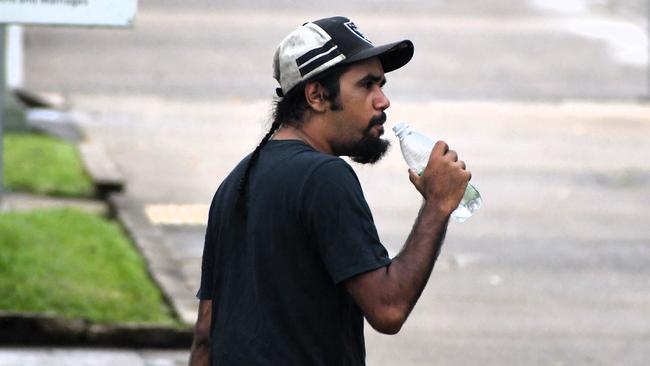 Tristan Anthony Catchinda, 26, a driver for Domino's, outside the Ingham Magistrates Court. Picture: Cameron Bates