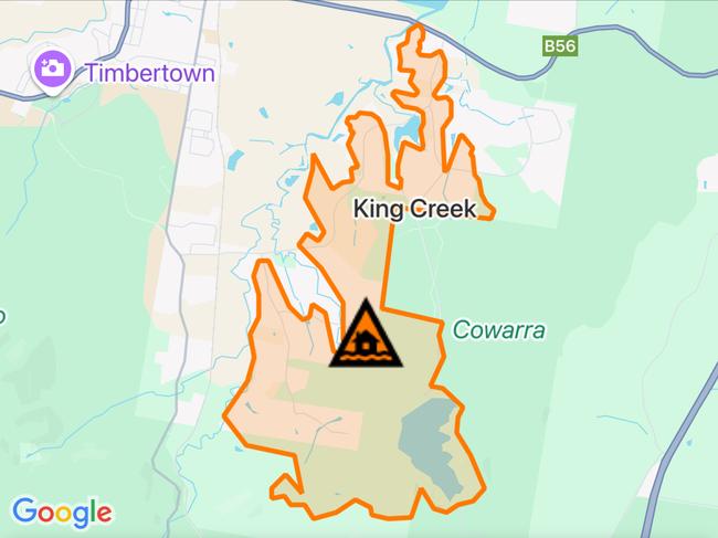 NSW floods: Suburbs at risk. Picture: Hazards Near Me NSW