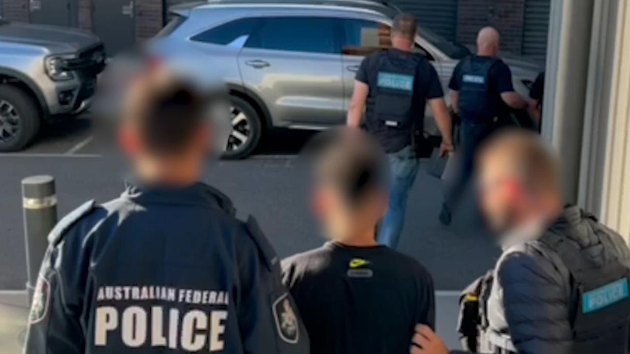 Two Victorian men were arrested in Adelaide following the seizure of 139kg of cocaine hidden inside a shipment of luxury bus. Picture: Australian Federal Police