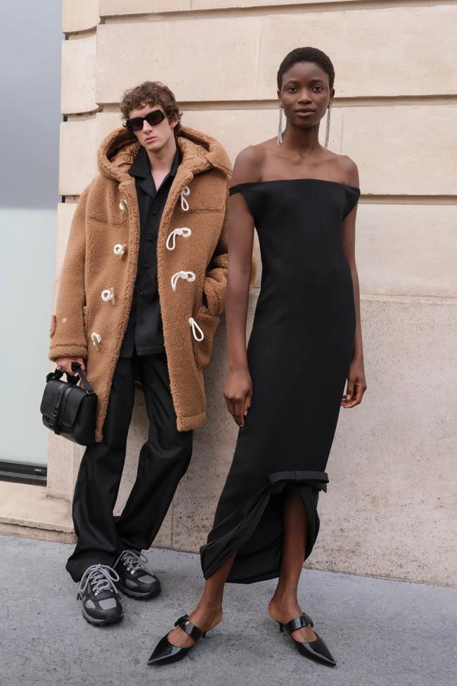 Givenchy resort 2025. Image credit: GoRunway.comOff-the-shoulderThe bateau neckline—which stops at the shoulders to show the neck—has long been a signifier of elegance. But resort-minded designers have dropped the straps lower for the warmer months; take Max Mara’s resort ’25 collection, where elongated below-shoulder necklines formed a sense of Hepburnian elegance, the added benefit being its appropriateness for warm weather. That memo was seen at Givenchy—the brand that invented the ‘little black dress’ that was worn and immortalised by Hepburn herself—where over-shoulder straps were eschewed in favour of showing the neck. Call this your go-to formal dress silhouette for spring. 