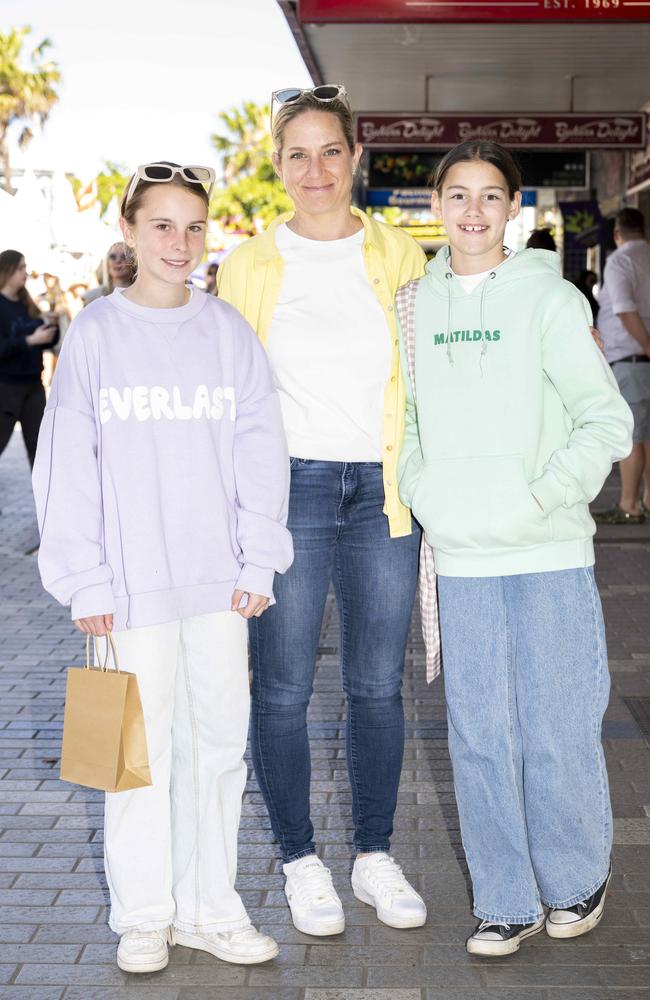 Grace Gooch, Shanell van Graan, Eli Newell at CronullaFest at Cronulla on the 09/09/2023. Picture: Daily Telegraph/ Monique Harmer