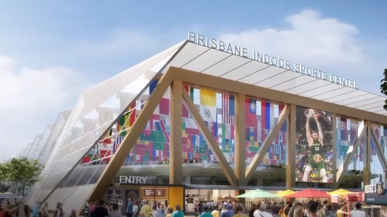 The planned Brisbane indoor sport centre.