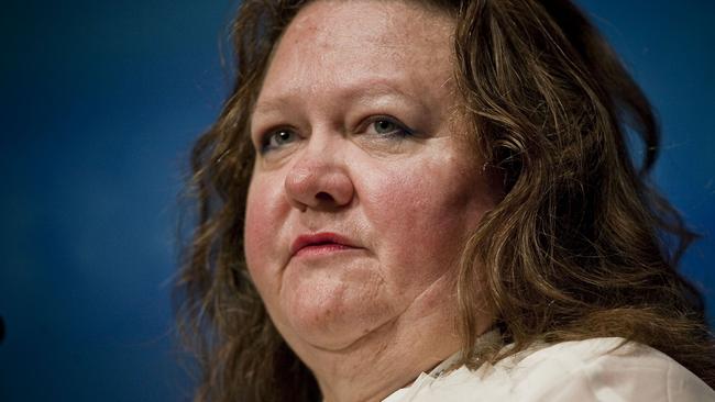 Gina Rinehart Chair of Hancock Prospecting during a business session during a CHOGM event held at the Burswood Complex in Perth, Western Australia Wednesday Oct 26, 2011. (AAP Image/Tony McDonough) -NO ARCHIVING