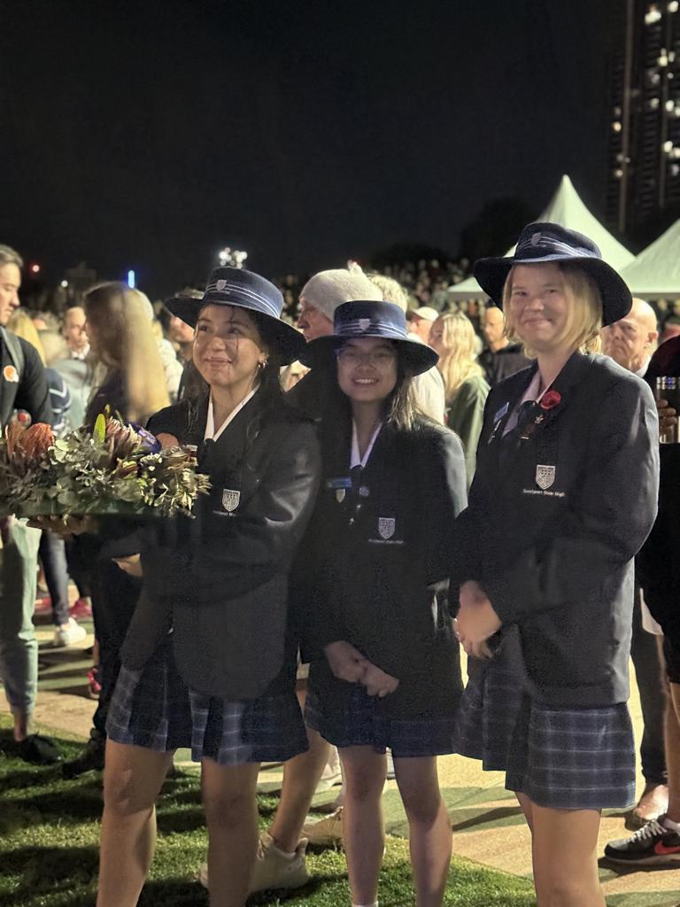 Crowds have gathered at the Broadwater Parklands in Southport for the Dawn Service.