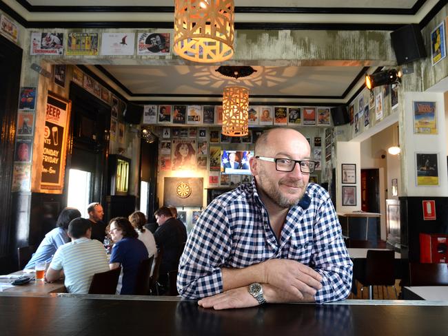 The Edinborough Castle Hotel is the oldest pub in the CBD.  Owner Tony Bond at the pub. Picture Campbell Brodie.