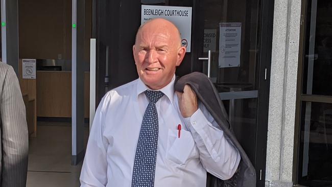 Springwood man Eric Lawton leaving Beenleigh Magistrates Court. Picture: Alex Treacy