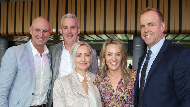 Greg Rundle, David and Tiff Prescott, with Kay and Julian Burton. Picture: Dean Martin