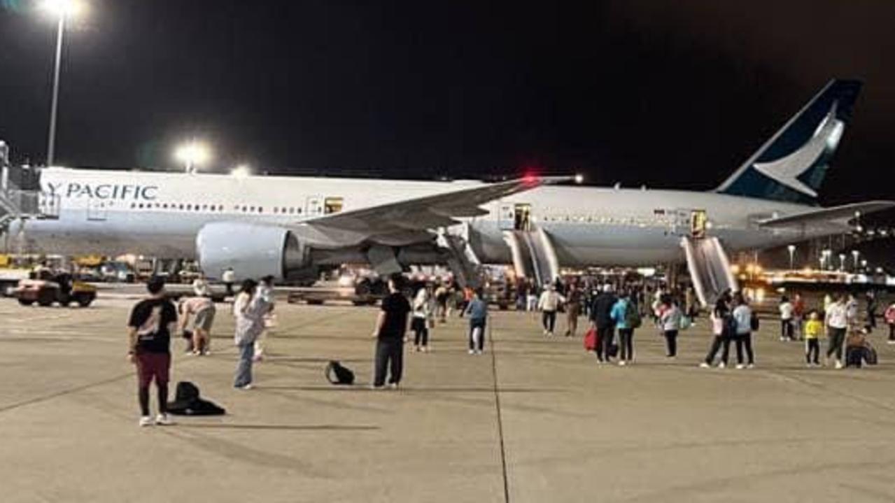 Almost a dozen passengers on a flight from Hong Kong to Los Angeles were injured when the aircraft’s takeoff was suddenly aborted.