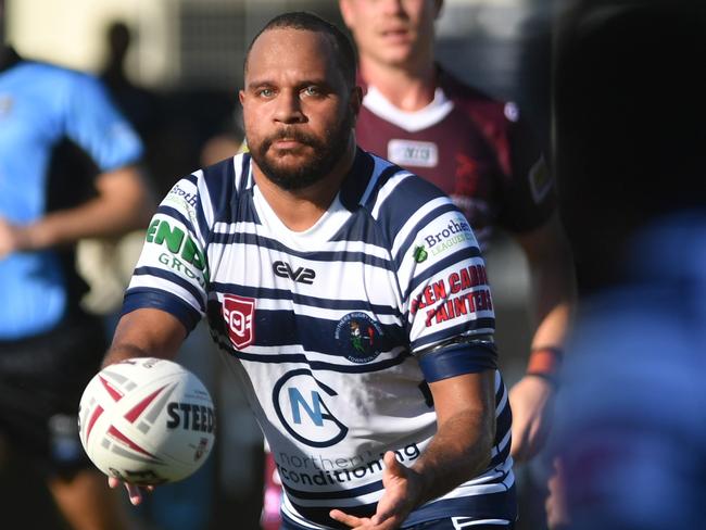 Round 1 of Rugby League Townsville and District clash between Brothers and Souths Bulls at Jack Manski Oval on April 1, 2023. Brothers Addo Waianga. Picture: Evan Morgan