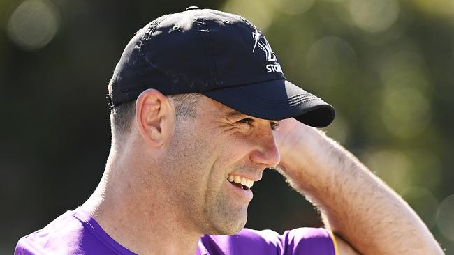 Justin Holbrook would welcome Storm legend Cameron Smith with open arms to the Titans. Picture: Getty Images