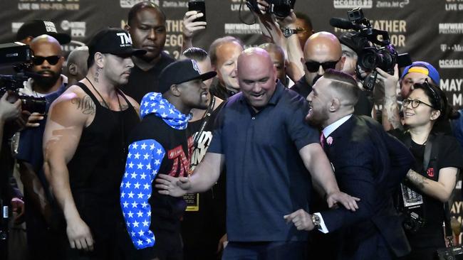 Floyd Mayweather Jr (L) is the main fight, but Conor McGregor has picked up a few more enemies along the way.