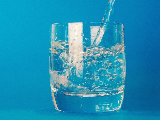 Drinking water can help with dry skin.